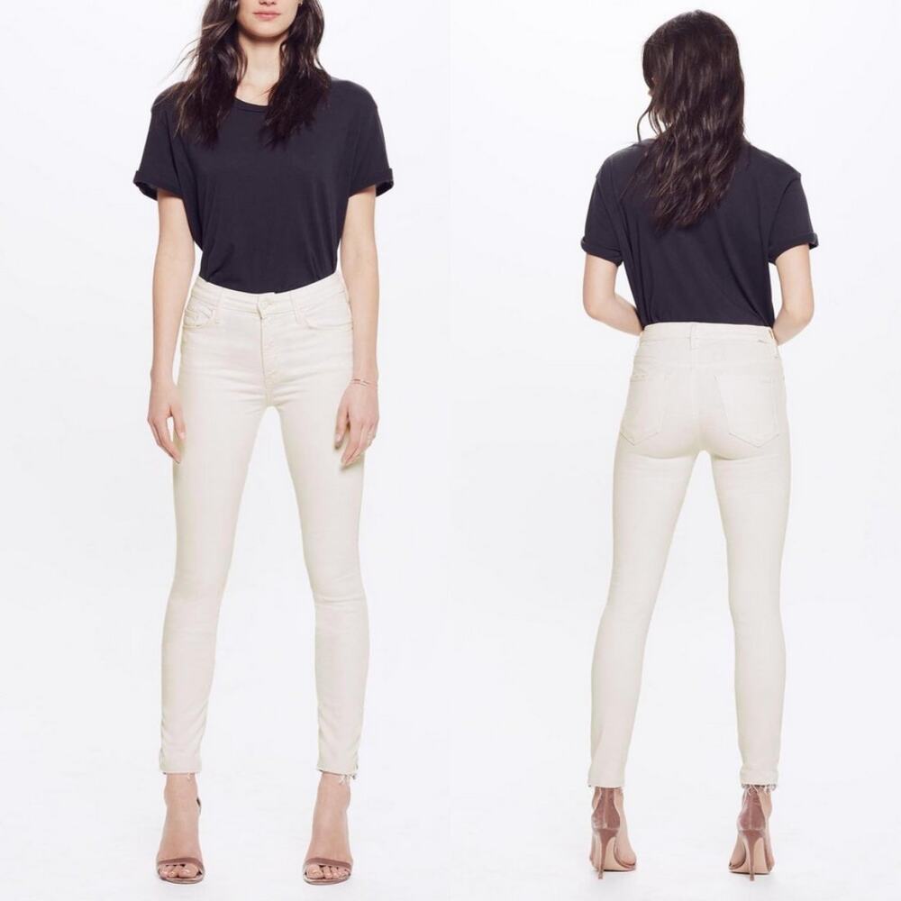Mother The Looker Destroyed‎ in Cream For a Day Waist 26"